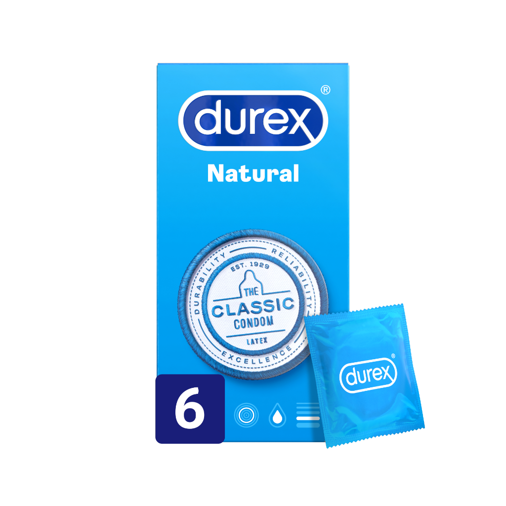 Durex Plus Natural (pack com 6 preservativos)
