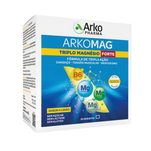 Arkomag Triplo Magnésio Forte SaqX20,   pó oral saqueta