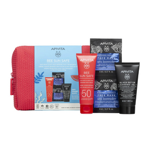 Apivita Bee Sun Creme Manchas SPF50 50ml+ Máscara 8mlx2+ Gel Limpeza 50 Oferta Bolsa