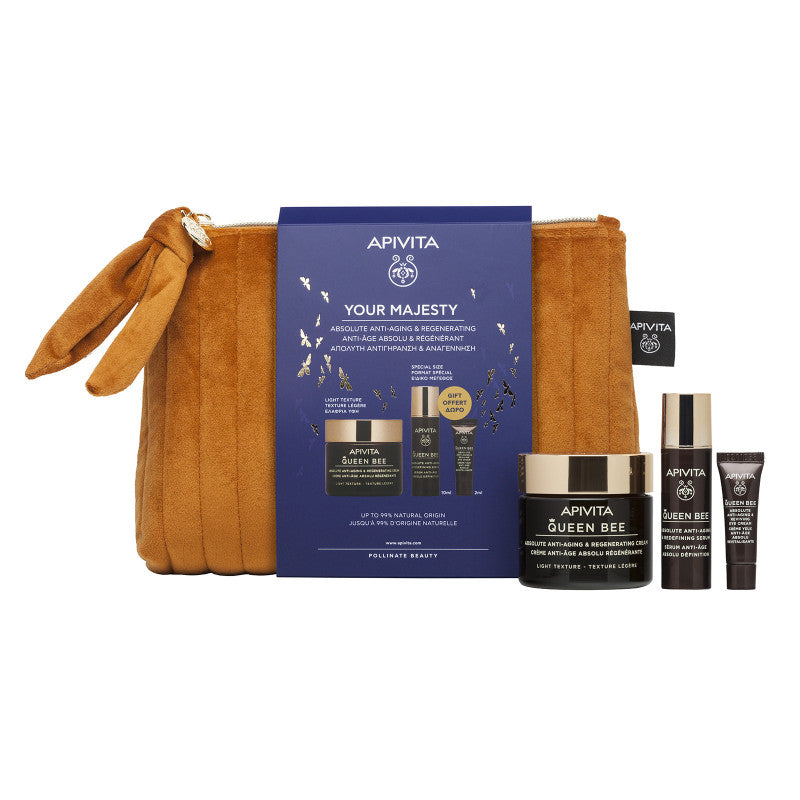 Apivita Bolsa Your Majesty Queen Bee Creme Antienvelhecimento + 2 Ofertas Coffret