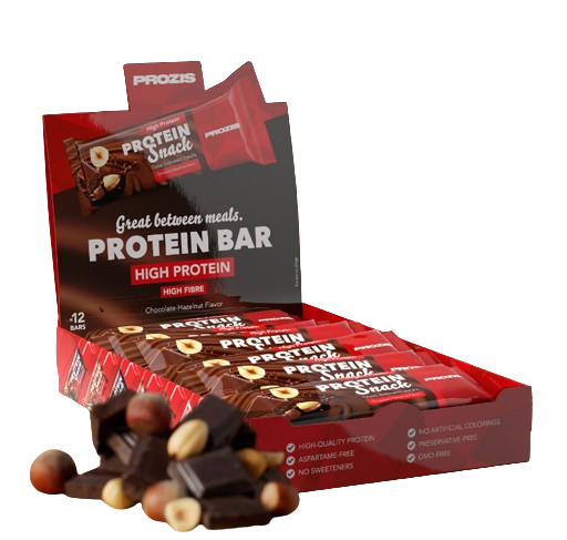 Prozis Protein Snack 30 g Sabor Chocolate e avelã