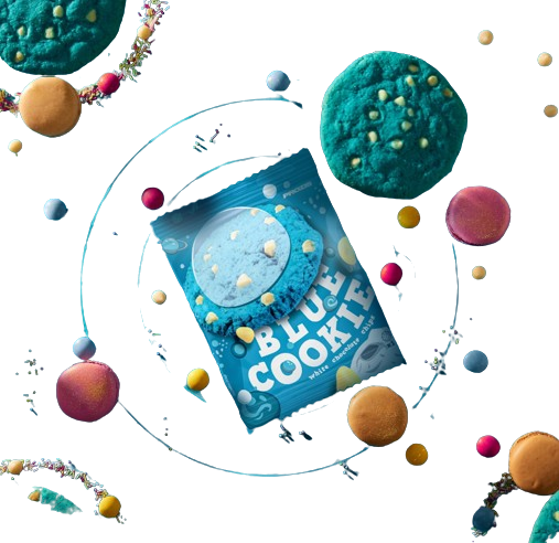 Prozis Blue Cookie 40g - Pepitas de Chocolate Branco (1und)