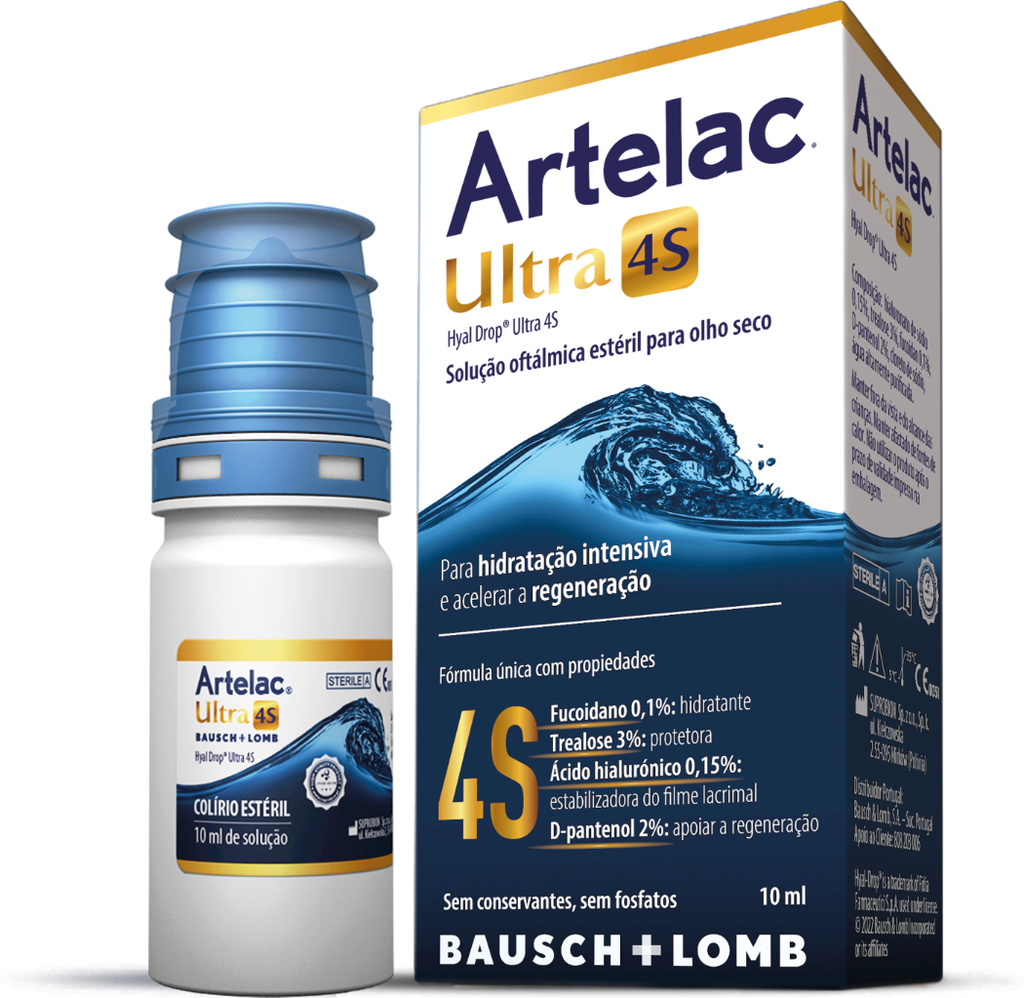 Artelac Ultra 4S Solução Oftálmica para Olhos Secos - 10ml