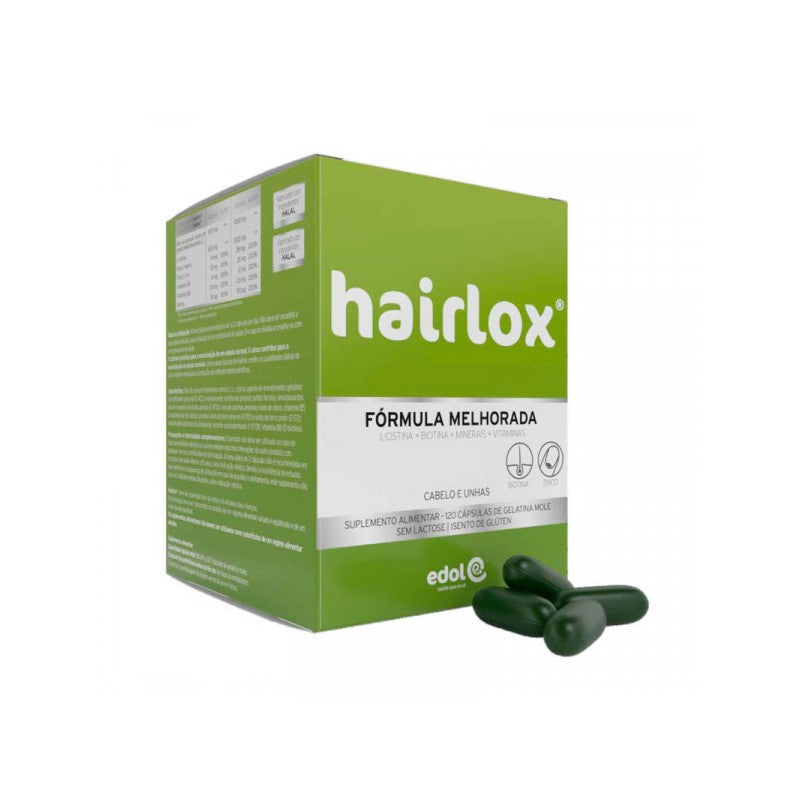 Hairlox Cabelo e Unhas 120 Cápsulas