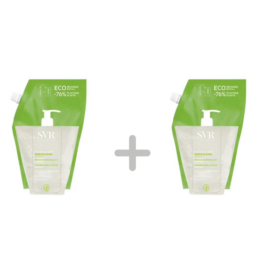 SVR Sebiaclear Água Micelar Recarga 400ml Pack 2 unidades