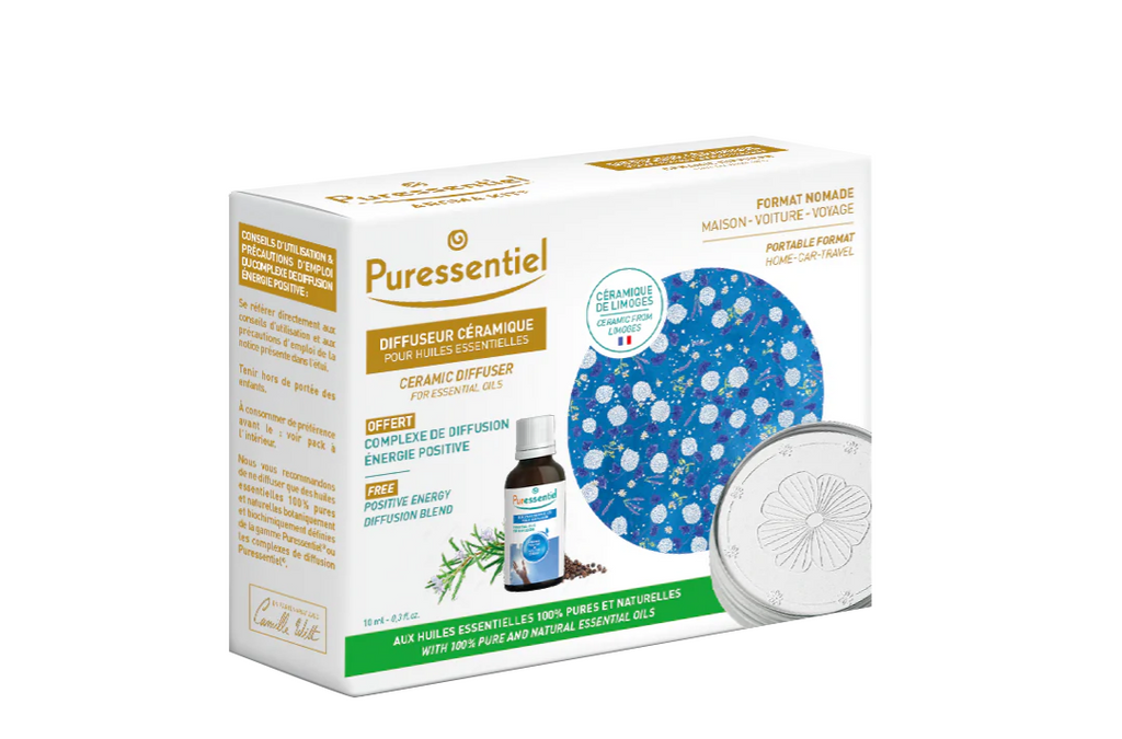 Difusor de Cerâmica + Mistura Energia Positiva 10ml -20%