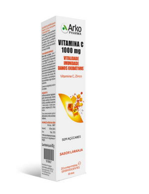 Arkopharma Vitamina C + Zinco 20 Comprimidos Efervescentes