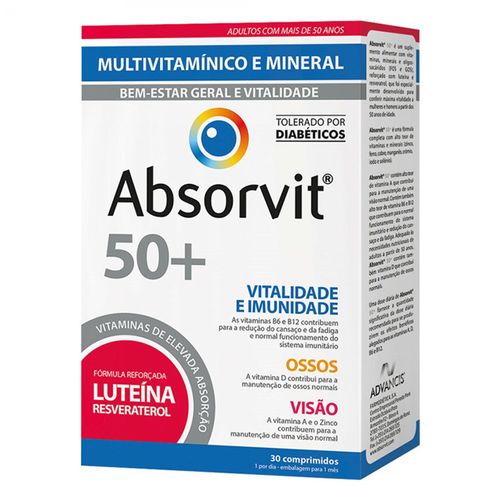Absorvit 50+ 30 comprimidos
