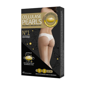 Cellulase Gold Pearls - Combate da Celulite e Retenção de Líquidos - 40 cápsulas