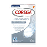 Corega pastilhas de limpeza branqueadora para prótese dentária - 30 tabletes