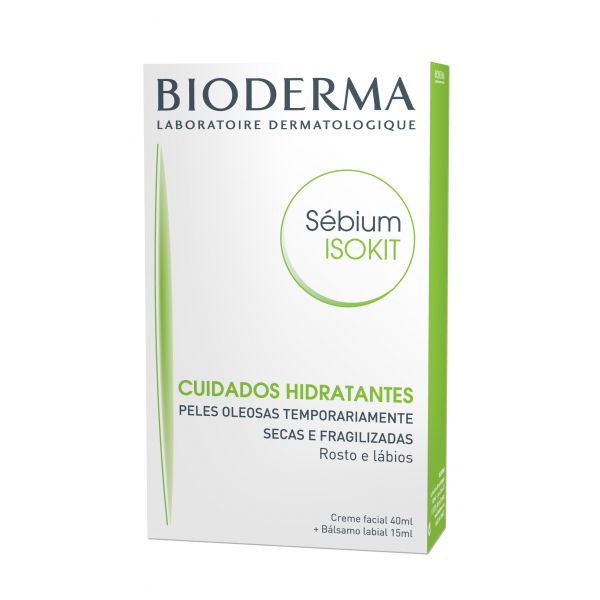 Bioderma Isokit Sébium Hydra Creme 40ml + Atoderm Lip Balm 15ml