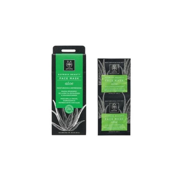 Apivita Expbeauty Masc Hidr Ref Aloe 8mlx2