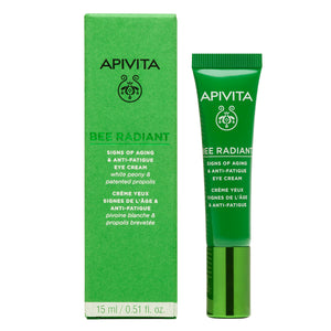 Apivita Bee Radiant Peony Creme Olhos - Sinais de Envelhecimento & Antifadiga 15ml