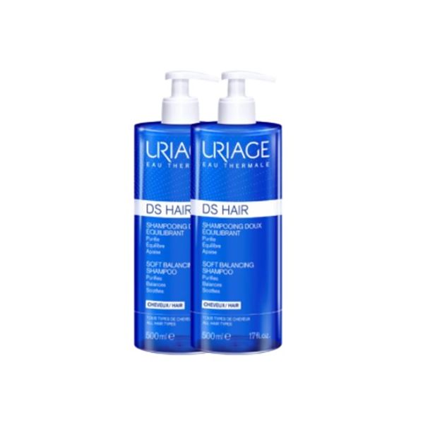 Uriage D.S. Shampoo Suave Equilibrante 2x500ml