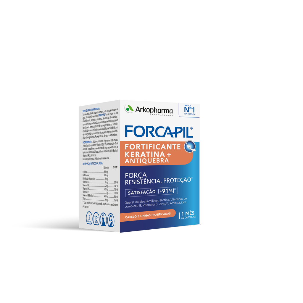 Arkopharma Forcapil+ Fortificador de Queratina 60 Cápsulas