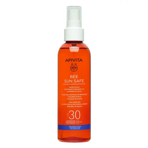 Apivita Bee Sun Safe Óleo Corporal Sublimador Bronzeado SPF30 200mL