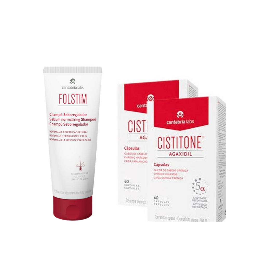 Cistitone Agaxidil 2×60 Capsules – Offer Folstim Seboregulator 200ml