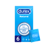 Durex Plus Natural (pack com 6 preservativos)