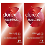 Durex Duo Sensitivo Contacto Total Preservativos 2 x 12 Unidade(s) com Oferta da 2ª Embalagem