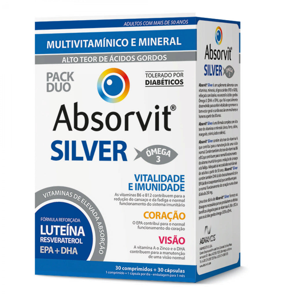 Absorvit Silver - 30 comprimidos + 30 cápsulas