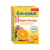 Em-Eukal Rebuçados sem açúcar sabor a gengibre/laranja - 50 g