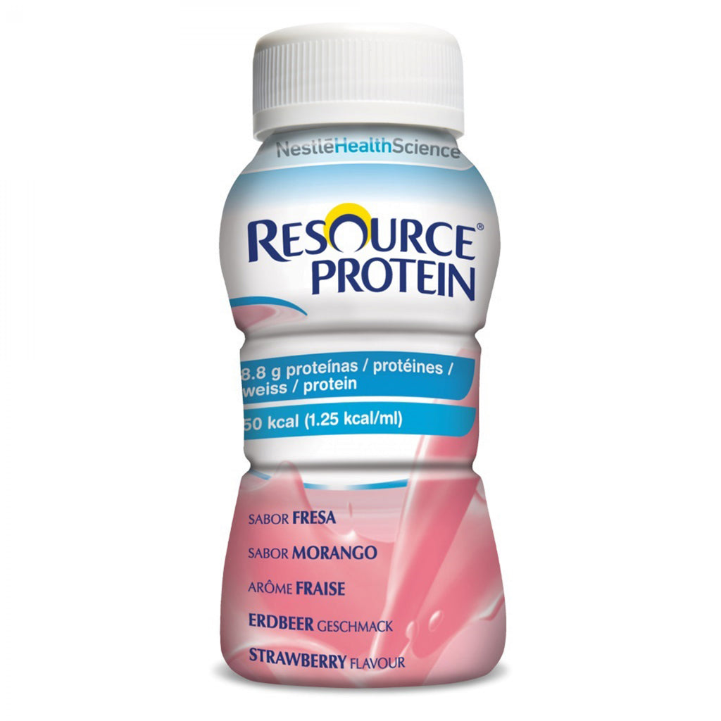 Resource Protein solução oral de morango - 200 ml x 4