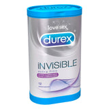 Durex Invisible extra lubricated - 12 condoms 