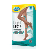 Scholl Light Legs meia de compressão densidade 20 - tom de pele - tamanho S