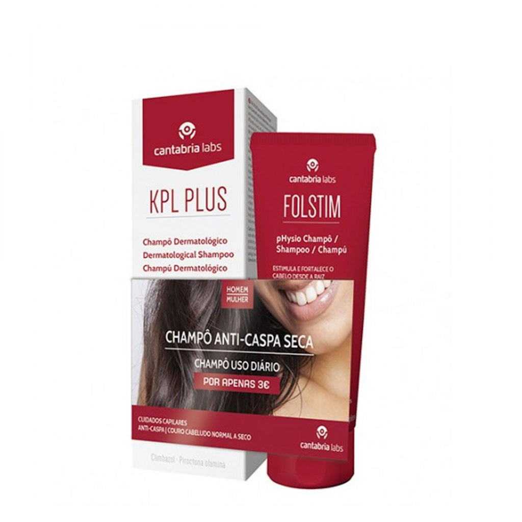 KPL Plus Champô Caspa/Seborreia 200 ml + Folstim Physio 200 ml