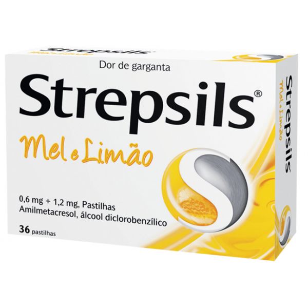 Strepsils Pst Mel e limão 1.2mg+0.6mg 36