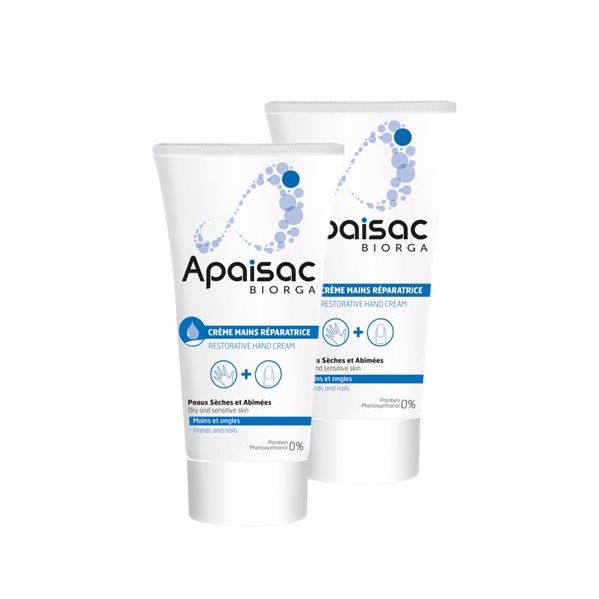 Apaisac Promo Duo Creme Mãos Reparador 2x50ml + Oferta 2ª Embalagem