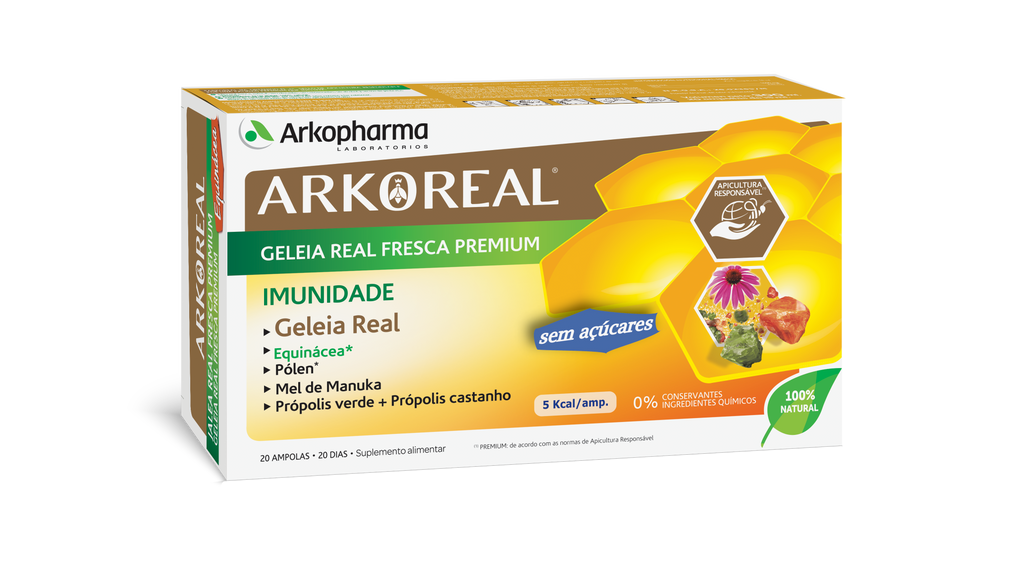 Arkopharma Arkoreal Geleia Real Imunidade Ampolas 20x15ml