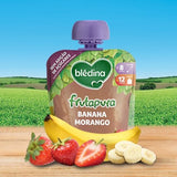 Blédina Frutapura Sachet Banana Strawberry 90gr 